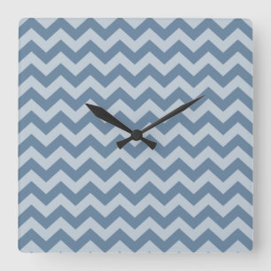 Horloge Carrée French Grey Marocain Moods Chevrons