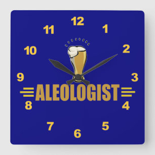 Horloge Carrée Funny Ale and Beer