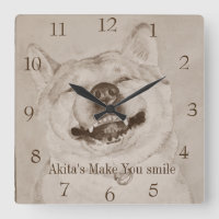 funny piture of akita smiling realpolitik art dog