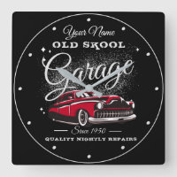 Garage Old School Votre Nom Low Rider Vintage Car