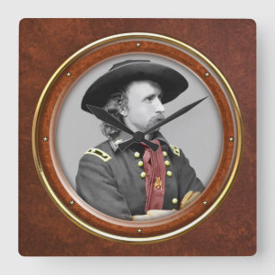 Horloge Carrée George A. Custer 10,75"