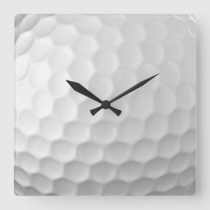 Horloge Carrée Golf Ball Texture