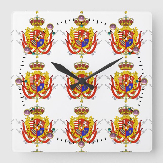 Horloge Carrée Grand-Duché de Toscane (Recto)
