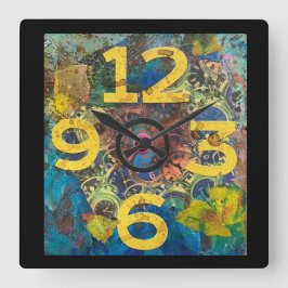 Horloge Carrée Grand nombre