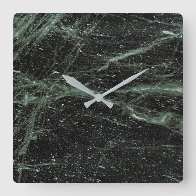 Horloge Carrée Granite Stone Pattern (Recto)