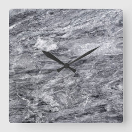 Horloge Carrée Granite Stone Pattern