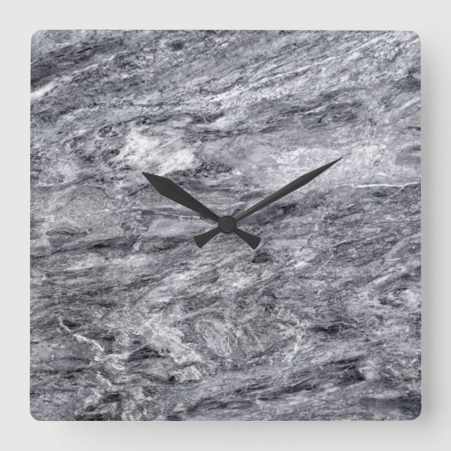 Horloge Carrée Granite Stone Pattern (Recto)