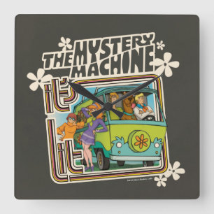 Horloge Carrée Graphique de machine de mystère a Lit de