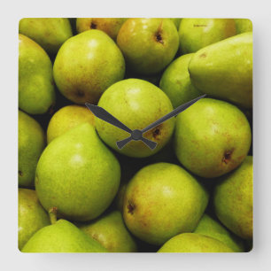 Horloge Carrée Green pears (homonymie)