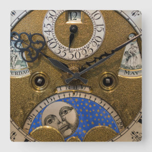 Horloge Carrée Gros plan sur une vieille horloge, Allemagne