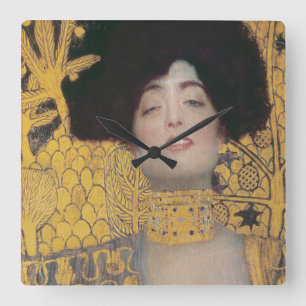 Horloge Carrée Gustav Klimt   Judith