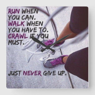 Horloge Carrée Gym pour la motivation