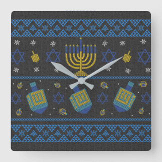Horloge Carrée hanukkki