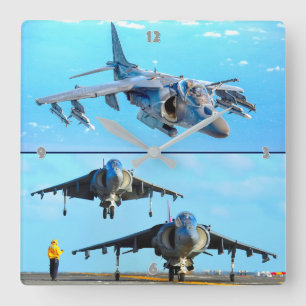 HORLOGE CARRÉE HARRIER II AV-8B