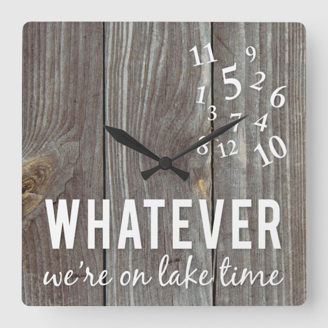 Horloge Carrée Heure du lac (Recto)