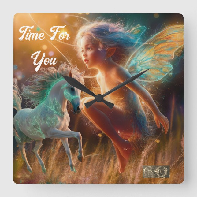 Horloge Carrée Heure pour vous (Recto)