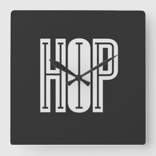 Horloge Carrée Hip hop Wall Clock