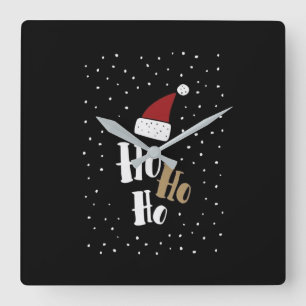 HORLOGE CARRÉE **HO HO HO HO HO CHRISTMAS** CLOCK