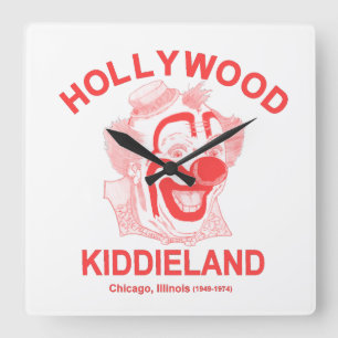 Horloge Carrée Hollywood Kiddieland, Chicago, Illinois Divertisse