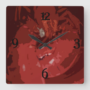 Horloge Carrée Homard