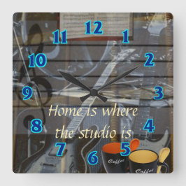 Horloge Carrée Home Studio Clock