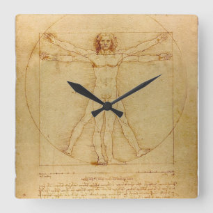 Horloge Carrée Homme de Vitruvian