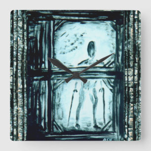 Horloge Carrée Homme paralysé II