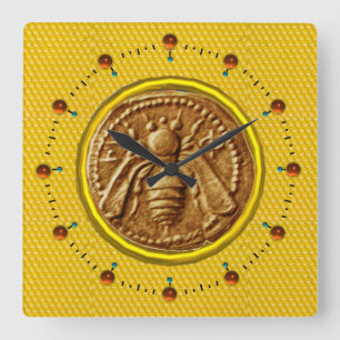 HORLOGE CARRÉE HONEY BEE, BEEKEEPER