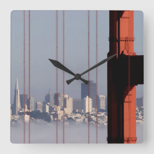 Horloge Carrée Horizon de San Francisco de pont de Golden Gate