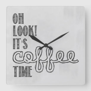 Horloge Carrée Horodateur de café