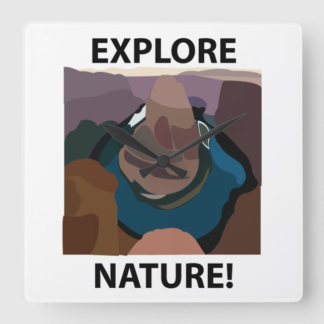 Horloge Carrée Horseshoe Bend Explore Nature Horseshoe Bend (Recto)