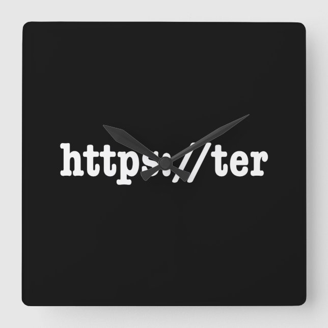 Horloge Carrée https://ter / code html (Recto)