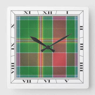 Horloge Carrée Hunter Tartan