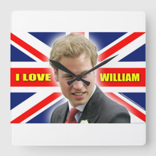 Horloge Carrée I Love William
