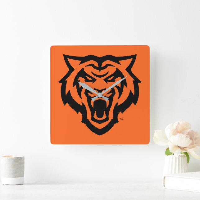Horloge Carrée Idaho State University Bengals Spirit Design (Maison)