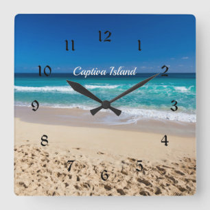Horloge Carrée Île Captiva, Floride