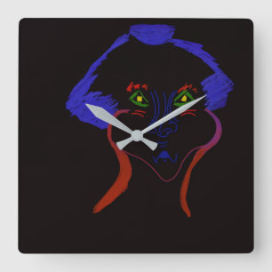 Horloge Carrée Illustration de personnage de fantasy