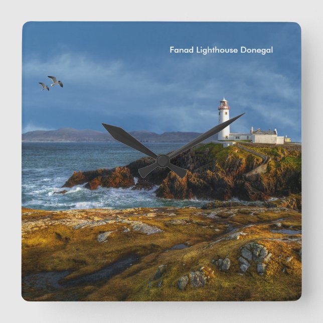 Horloge Carrée Image irlandaise pour Carré-Wall-Clock (Recto)