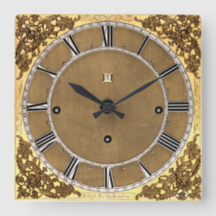 Horloge Carrée Impression de l'antique 1685 Joseph Knibb