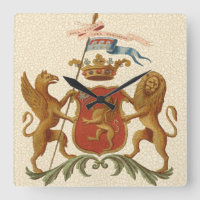 Insigne héraldique majestueux avec le griffon et