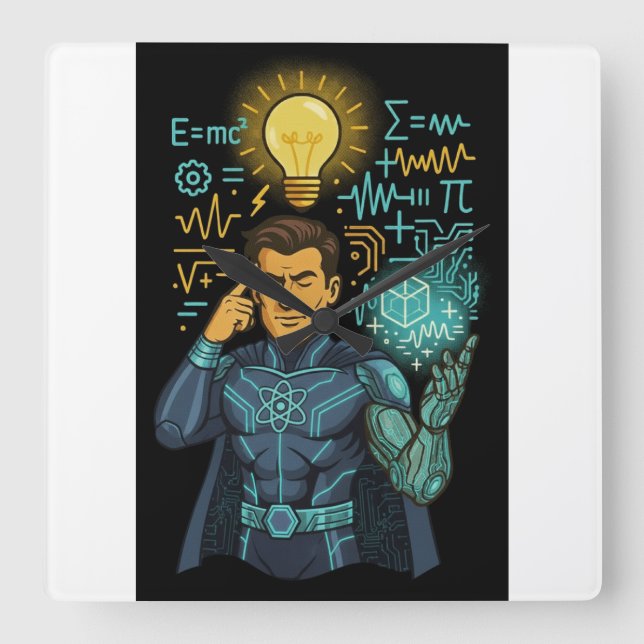 Horloge Carrée Intellect Unleashed : La collection Mind Master (Recto)