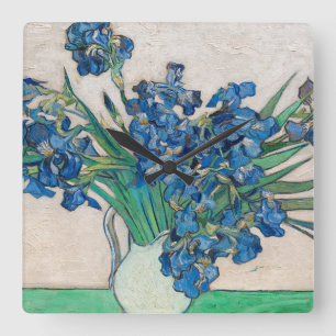 Horloge Carrée Irises, 1890 par Vincent van Gogh