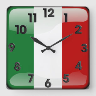 Horloge Carrée Italien poli