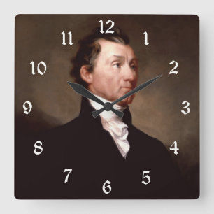 Horloge Carrée James Monroe Portrait, président des premiers État