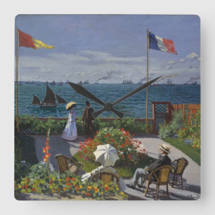 Horloge Carrée Jardin à Sainte-Adresse par Claude Monet