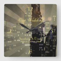 Jazz Age Saxophone City Skyline Mariage Cadeau
