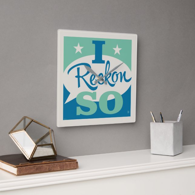 Horloge Carrée J'Estime Cela (Bureau)