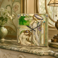 Jeunes Filles Musiciennes Art Nouveau Illustration