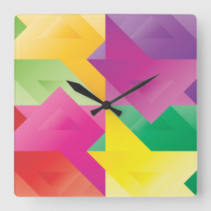 HORLOGE CARRÉE JEUX TRIANGLE