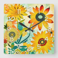 Jolie folk Art Fleurs Jaunes